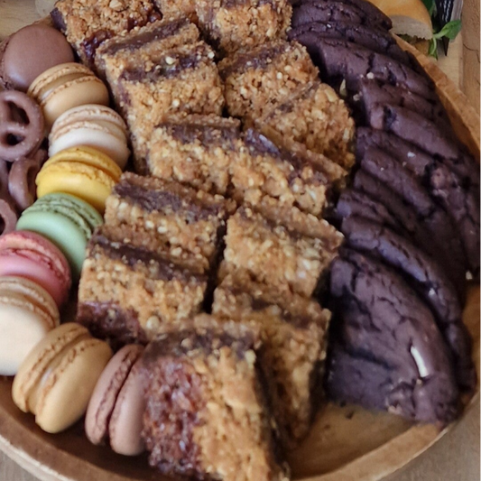 Mix van mini brownie en karmalitas