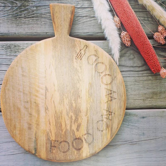 Borrelplank Food on Wood (Medium)