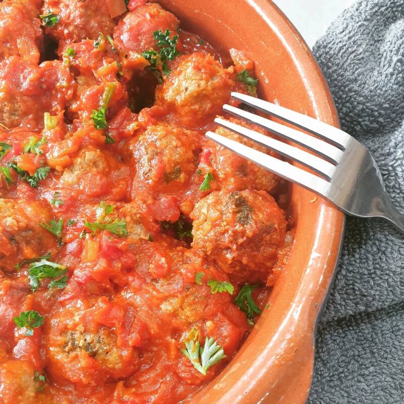Albondigas (Spaanse gehaktbal in tomatensaus)