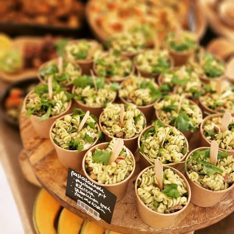 Pastasalade — Normaal (met gebakken spek)