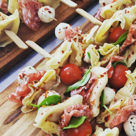 Tortellinispiesjes — Met charcuterie