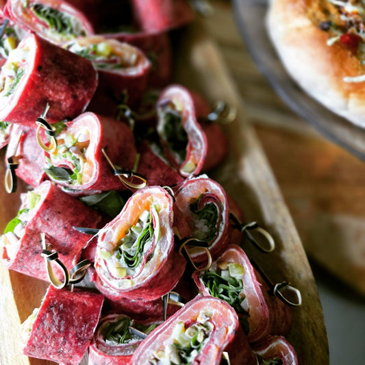 Wraprolletje Zalm - Slice  (roomkaas, rode ui en slamelange)